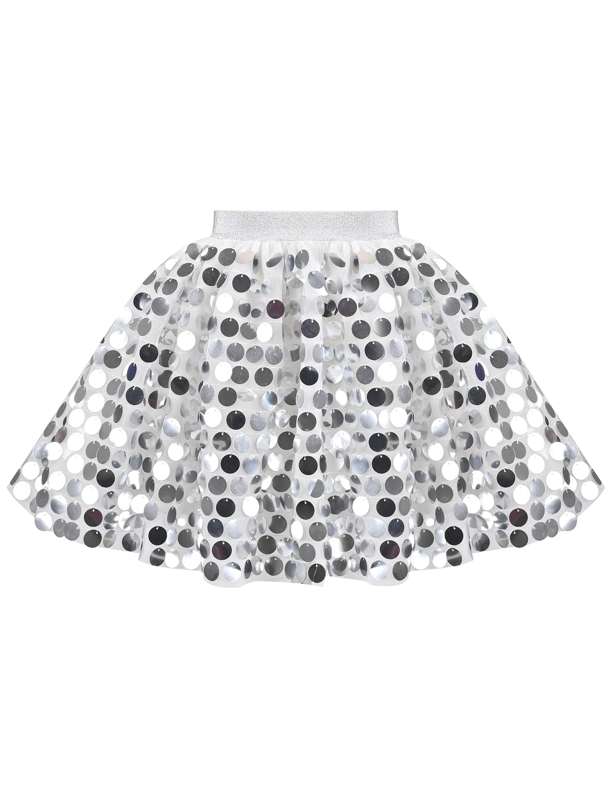 Sunny Fashion Girls Skirt Purple Mermaid Sparkly Sequin Tutu Party Ballet Dance