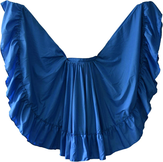 OD Professional Dance Skirt for Folkloric Mexican or Flamenco Dancing Double Circle (Doble Vuelo)