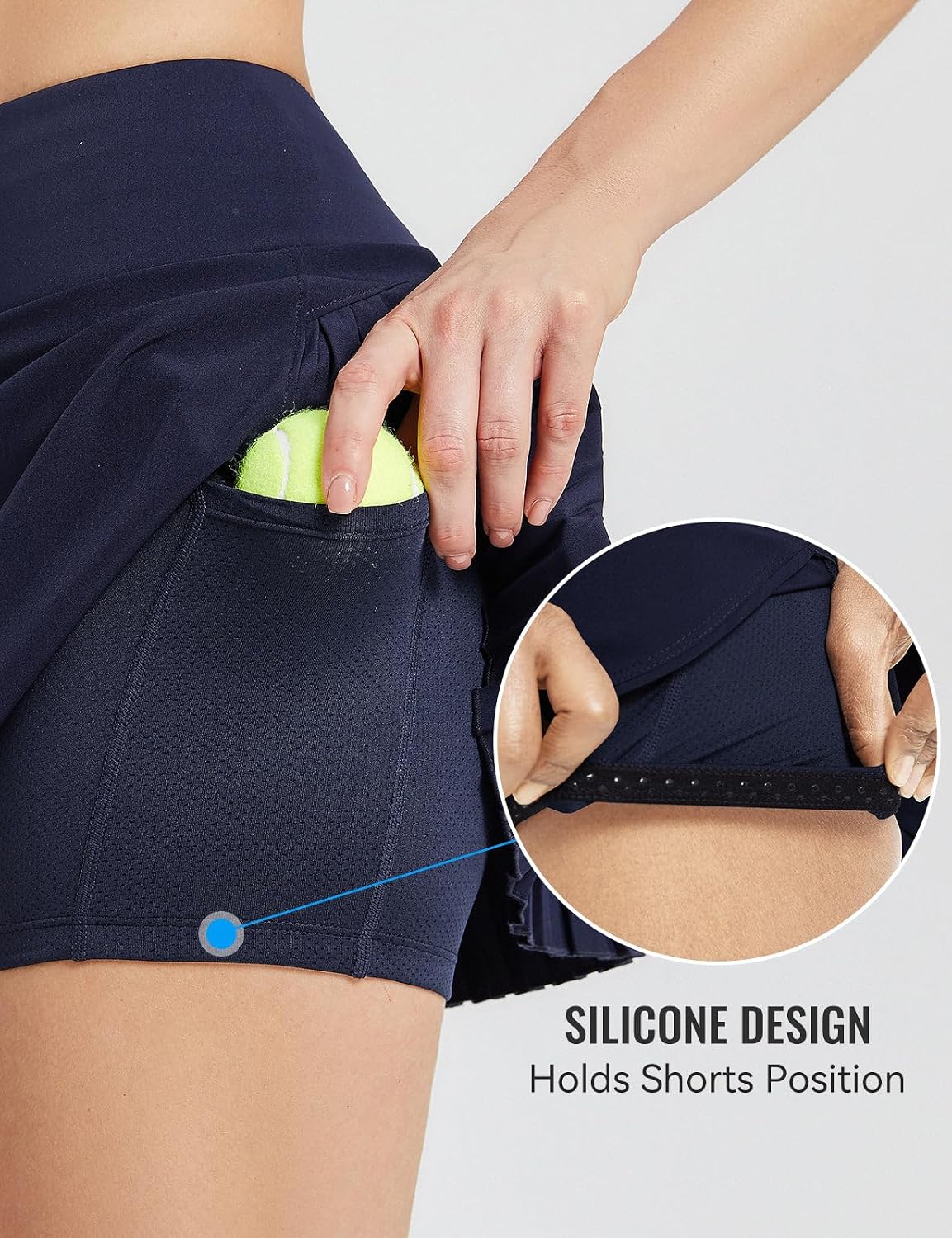 baleaf Tennis Skirt Pleated Golf Skorts with 3 Pockets