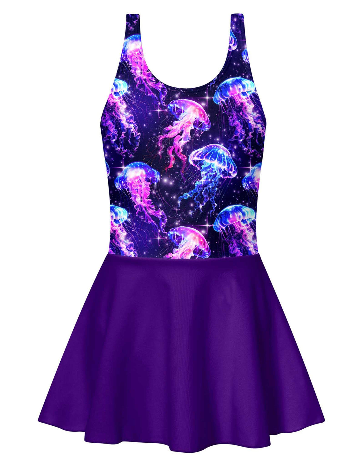 Yousie Girls One Piece Swimsuit with Skirt Bathing Suit Swim Dress 5-9Y