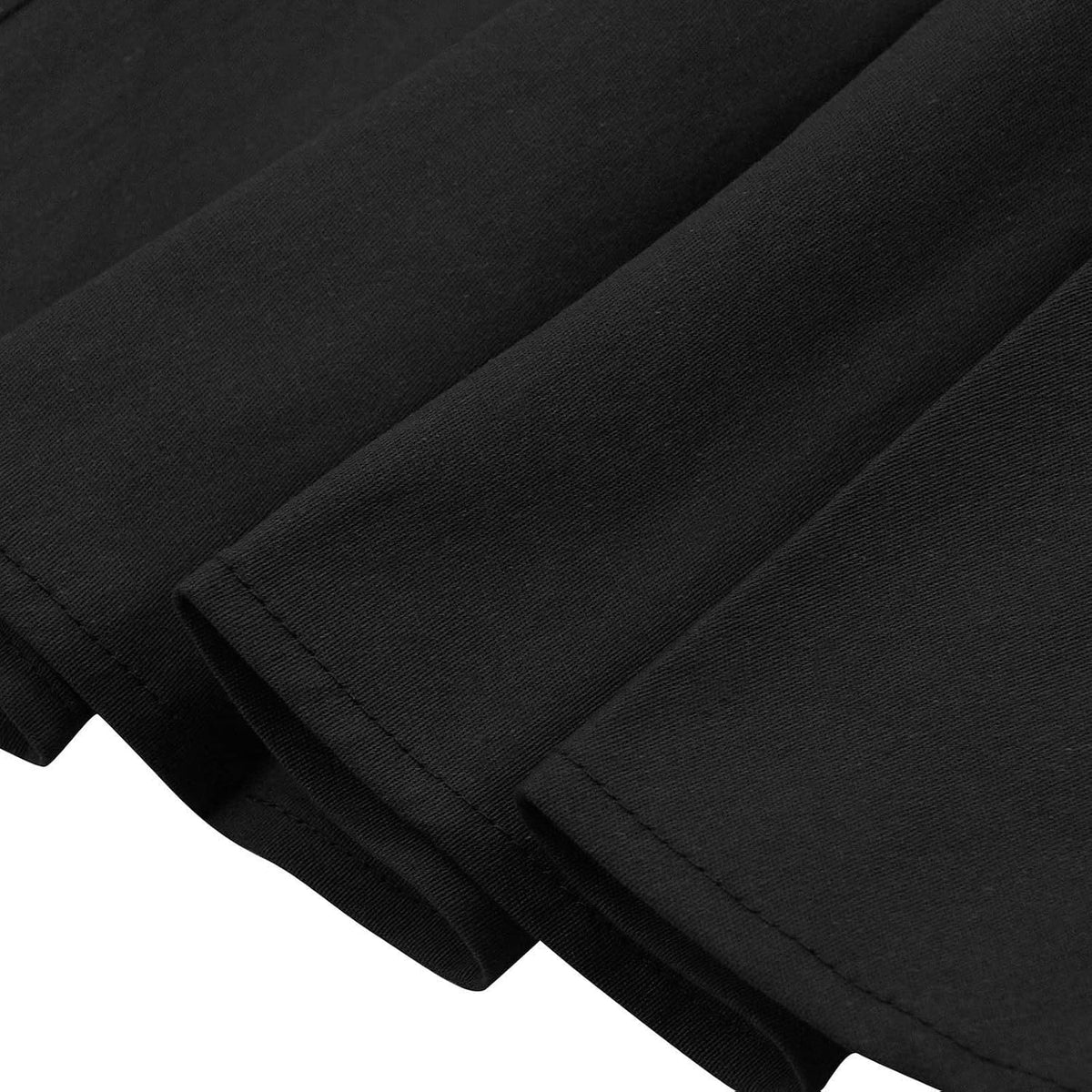 KILLREAL Women's Vintage Cotton High Waisted A-Line Midi Skirt with Zipper
