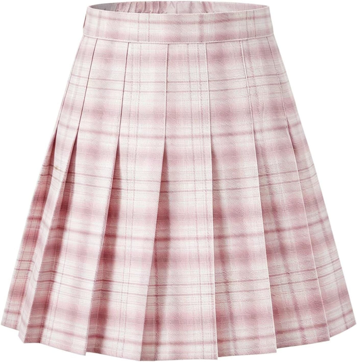 Pleated Skirts for Women High Waisted Tennis Skort Basic Casual Mini Skirt