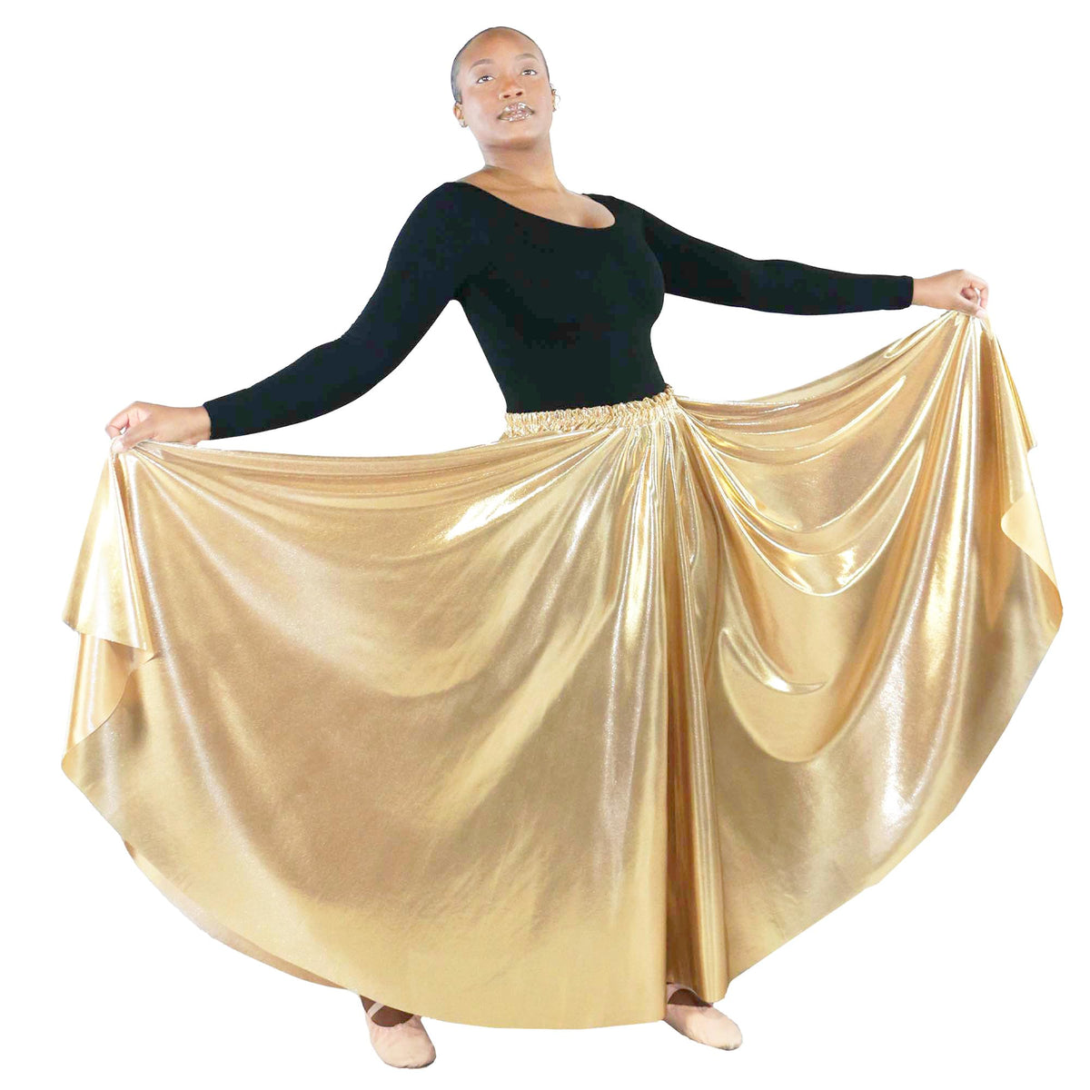 Danzcue Womens Long Full Circle Dance Skirt