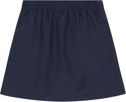 Nautica Girls' School Uniform Pleated Pull-on Scooter Skirt with Undershorts, Knit Waistband & Functional Pockets