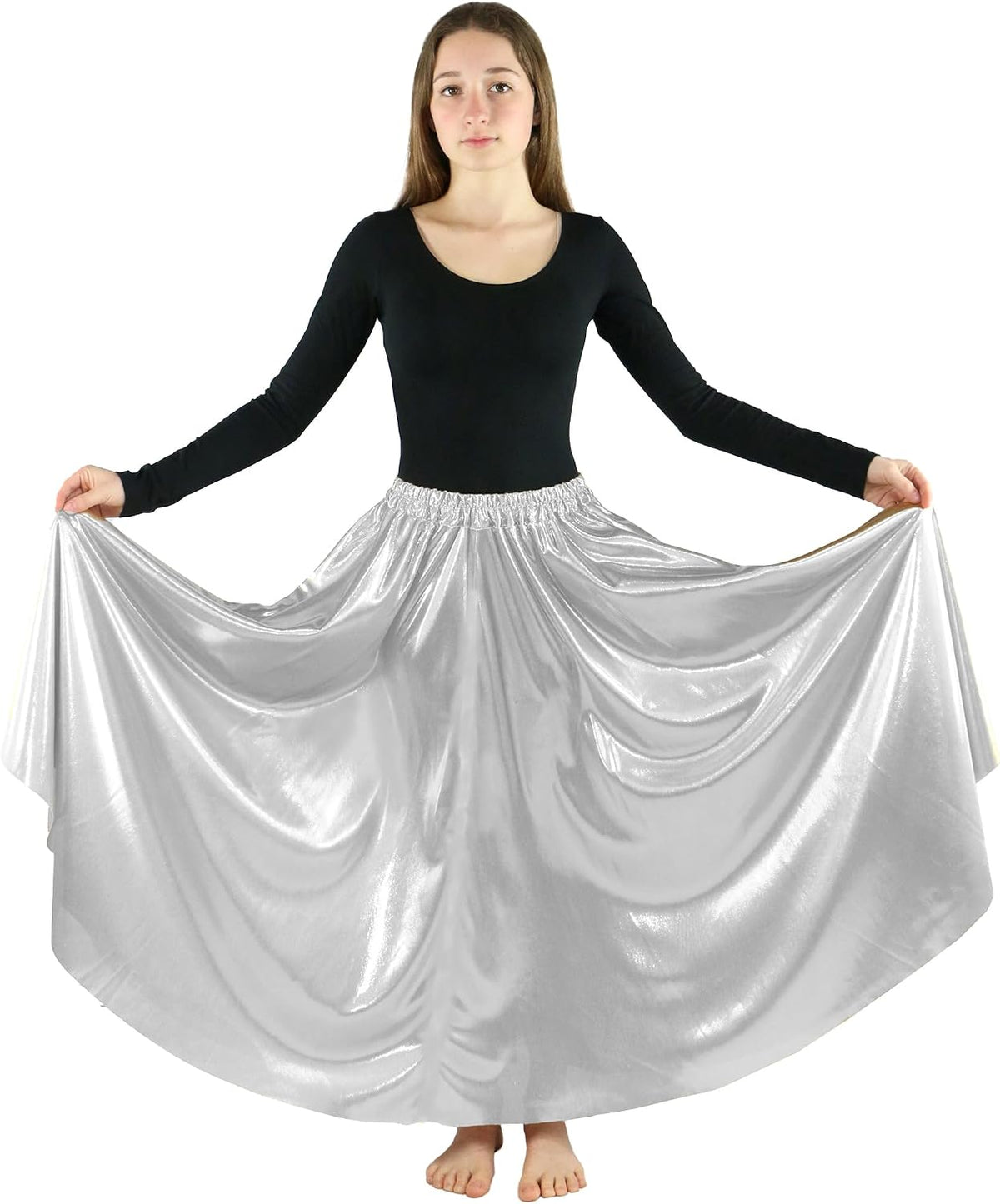 Danzcue Girls Long Full Circle Dance Skirt