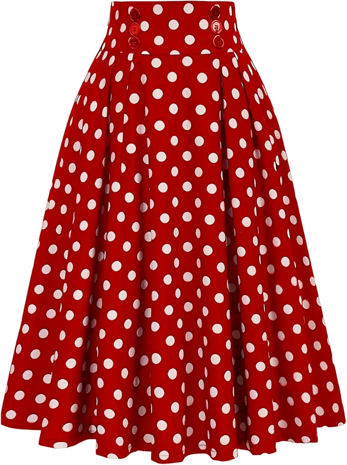 Midi Skirts for Women Elastic High Waisted A Line Flowy Pleated Skirt Business Casual Elegant Vintage Skirts