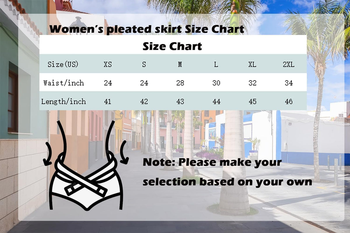 Girstunm Pleated Basic School Uniform Cheerleader Skirts