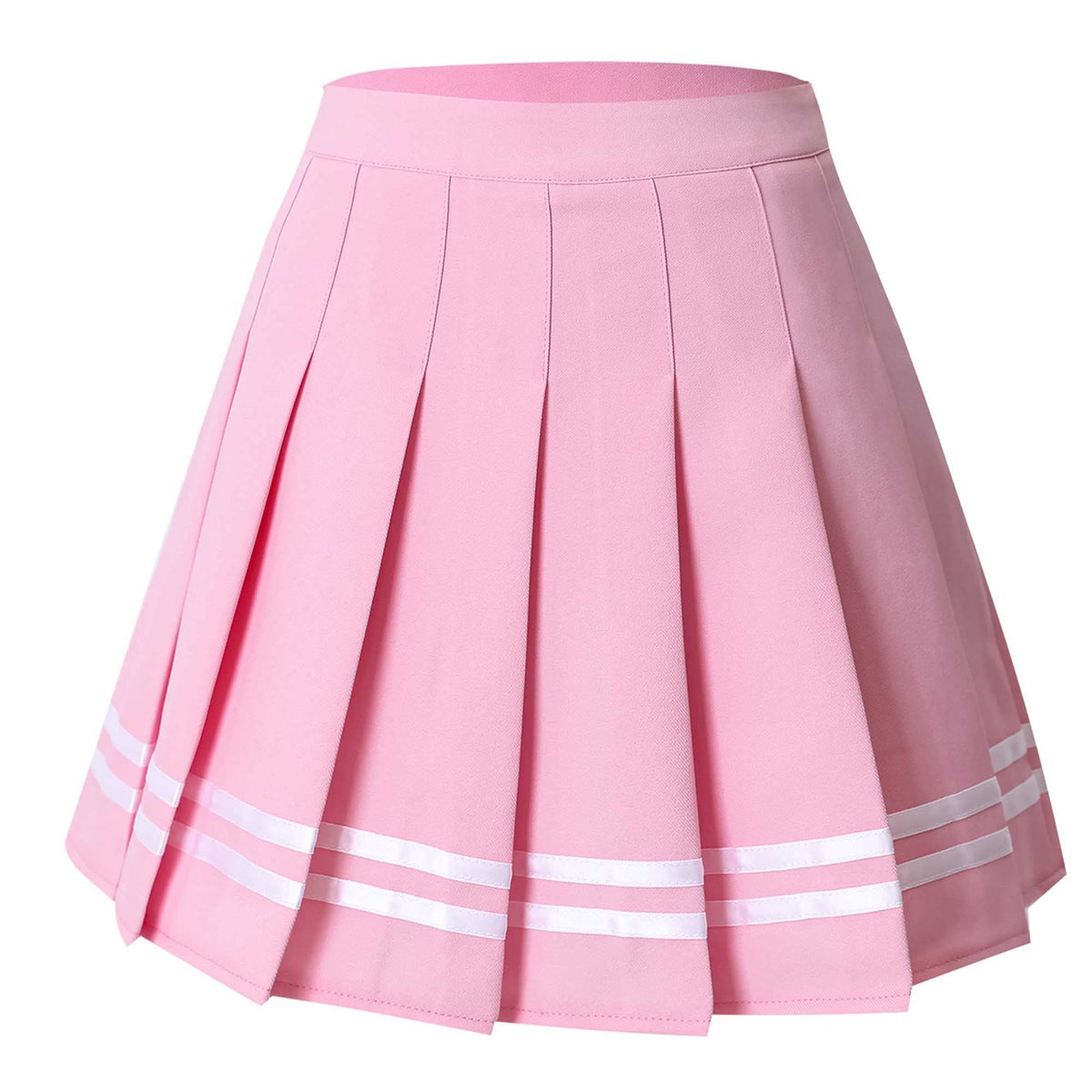 Hoerev Women Girls Short High Waist Pleated Skater Tennis Skirt