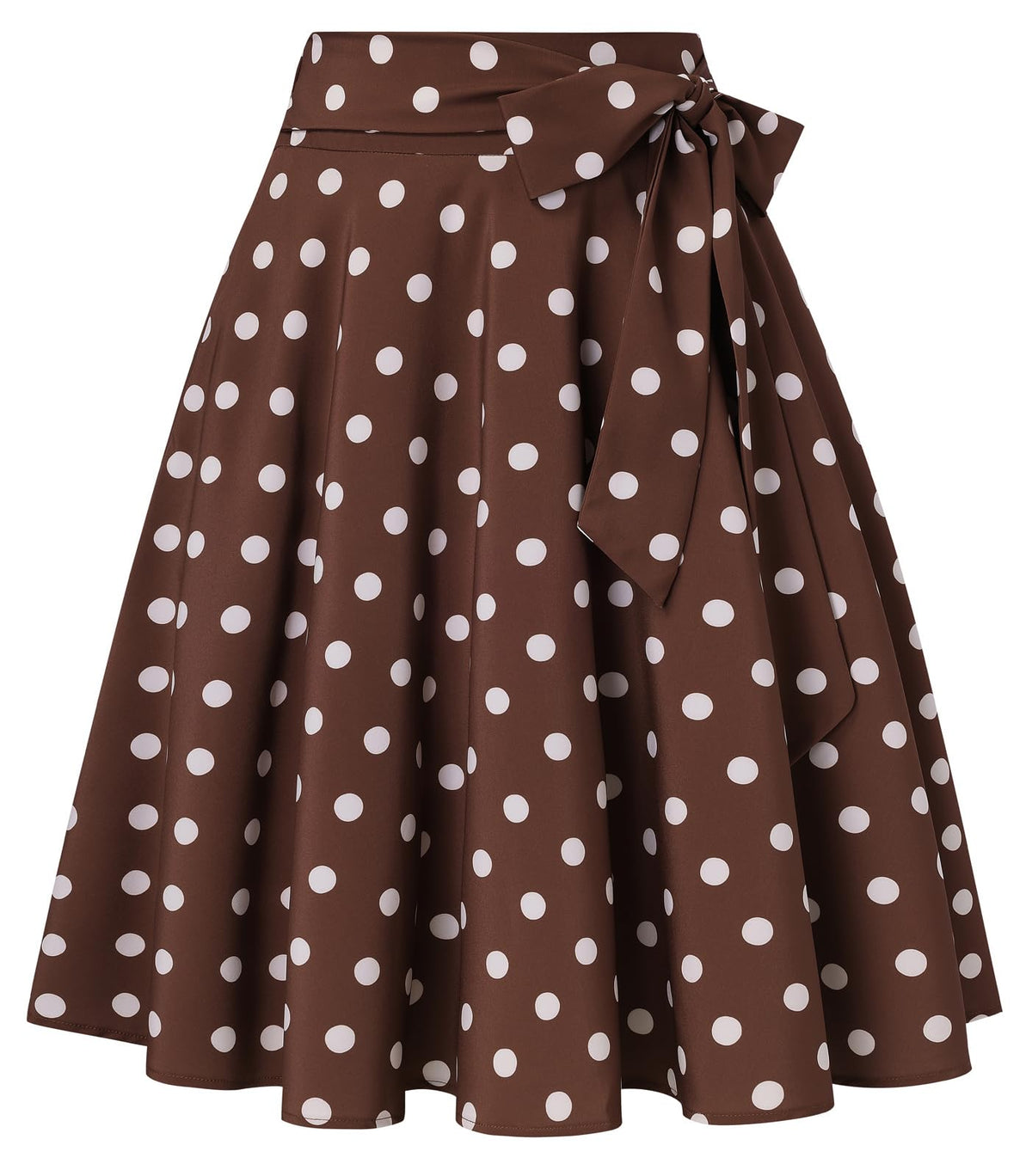 Belle Poque Women High Waisted A Line Skirt with Pockets