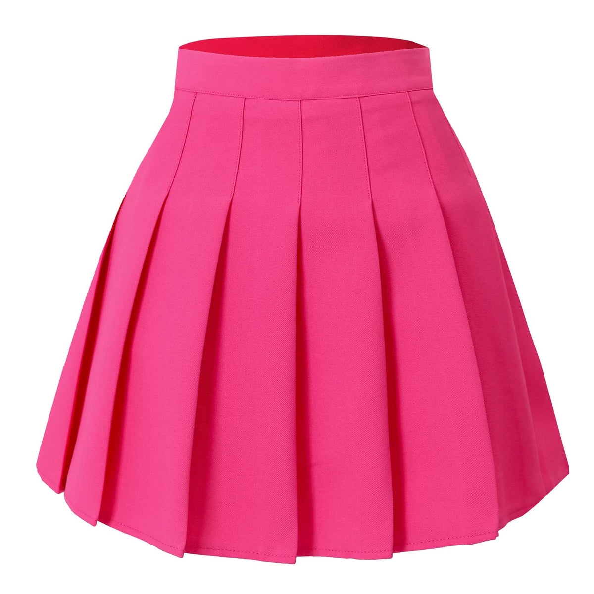 Hoerev Women Girls Short High Waist Pleated Skater Tennis Skirt