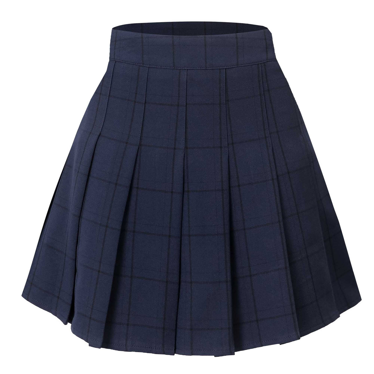 Hoerev Women Girls Short High Waist Pleated Skater Tennis Skirt