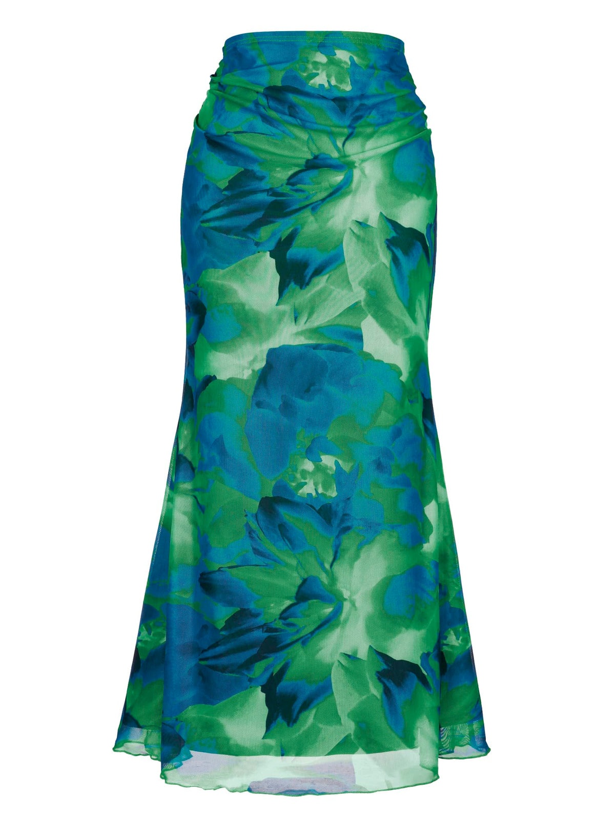 Allegra K Floral Mesh Maxi Skirt for Women Summer 2026 High Waisted Boho Bodycon Fishtail Long Skirts