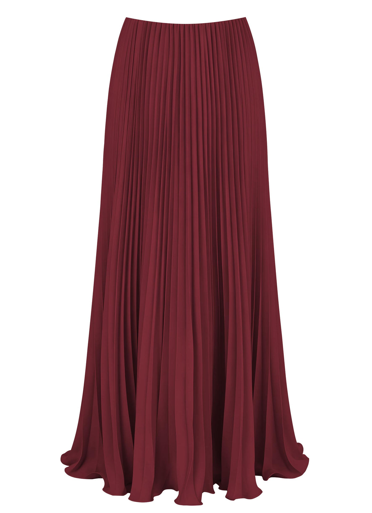 Women's Pleated Maxi Skirt High Waisted A-Line Swing Long Skirts