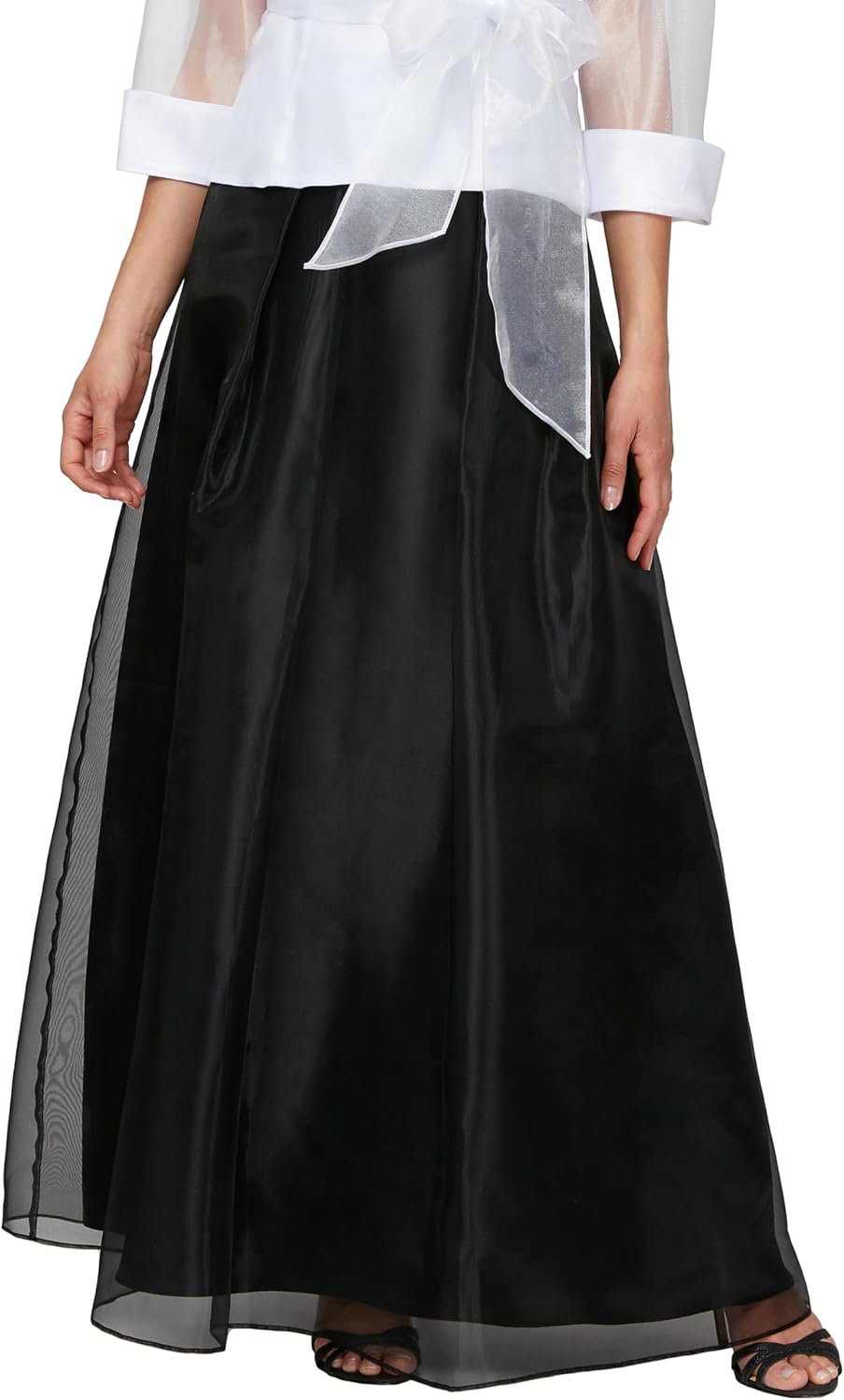 Alex Evenings Women's Full Length Formal Maxi Skirt, Perfect for Special Evening to Party Guest (Petite and Regular Sizes)