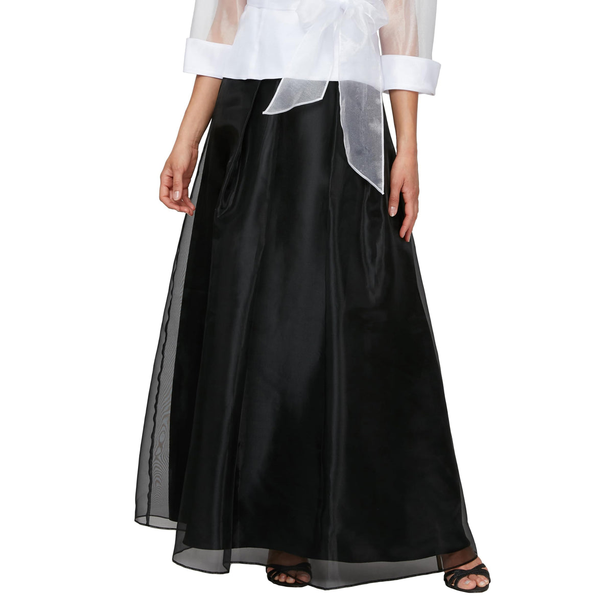 Alex Evenings Women's Full Length Formal Maxi Skirt, Perfect for Special Evening to Party Guest (Petite and Regular Sizes)