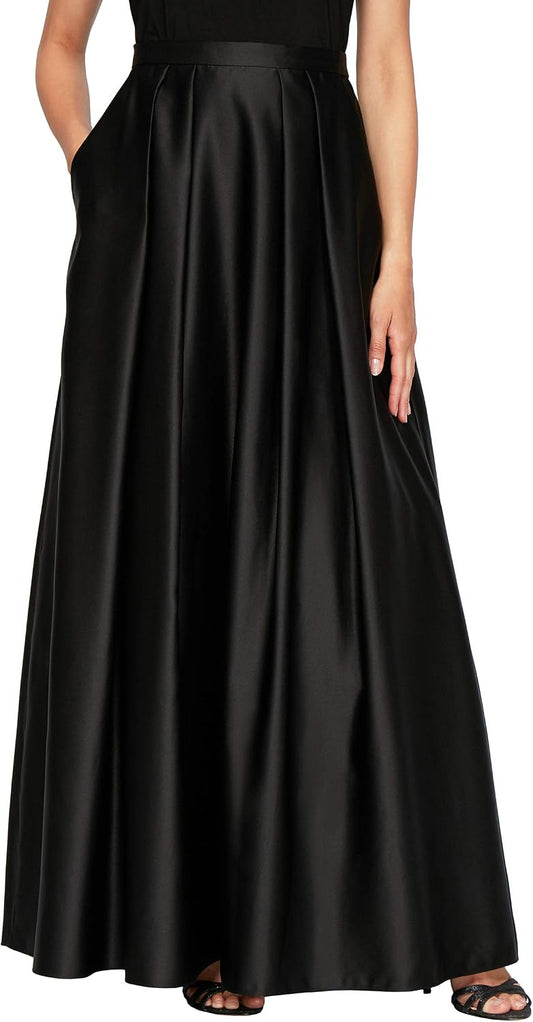 Alex Evenings Women's Full Length Formal Maxi Skirt, Perfect for Special Evening to Party Guest (Petite and Regular Sizes)