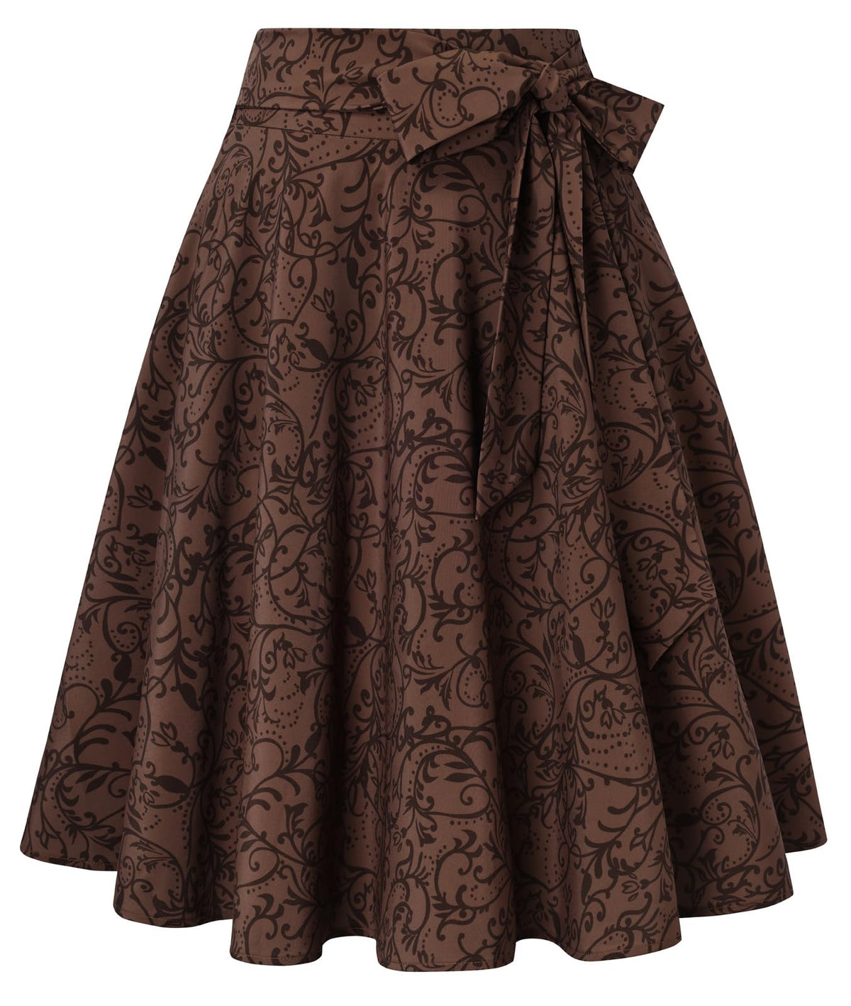Belle Poque Women High Waisted A Line Skirt with Pockets