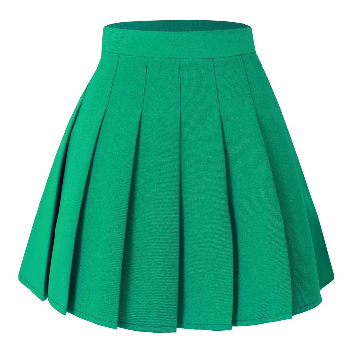 Hoerev Women Girls Short High Waist Pleated Skater Tennis Skirt