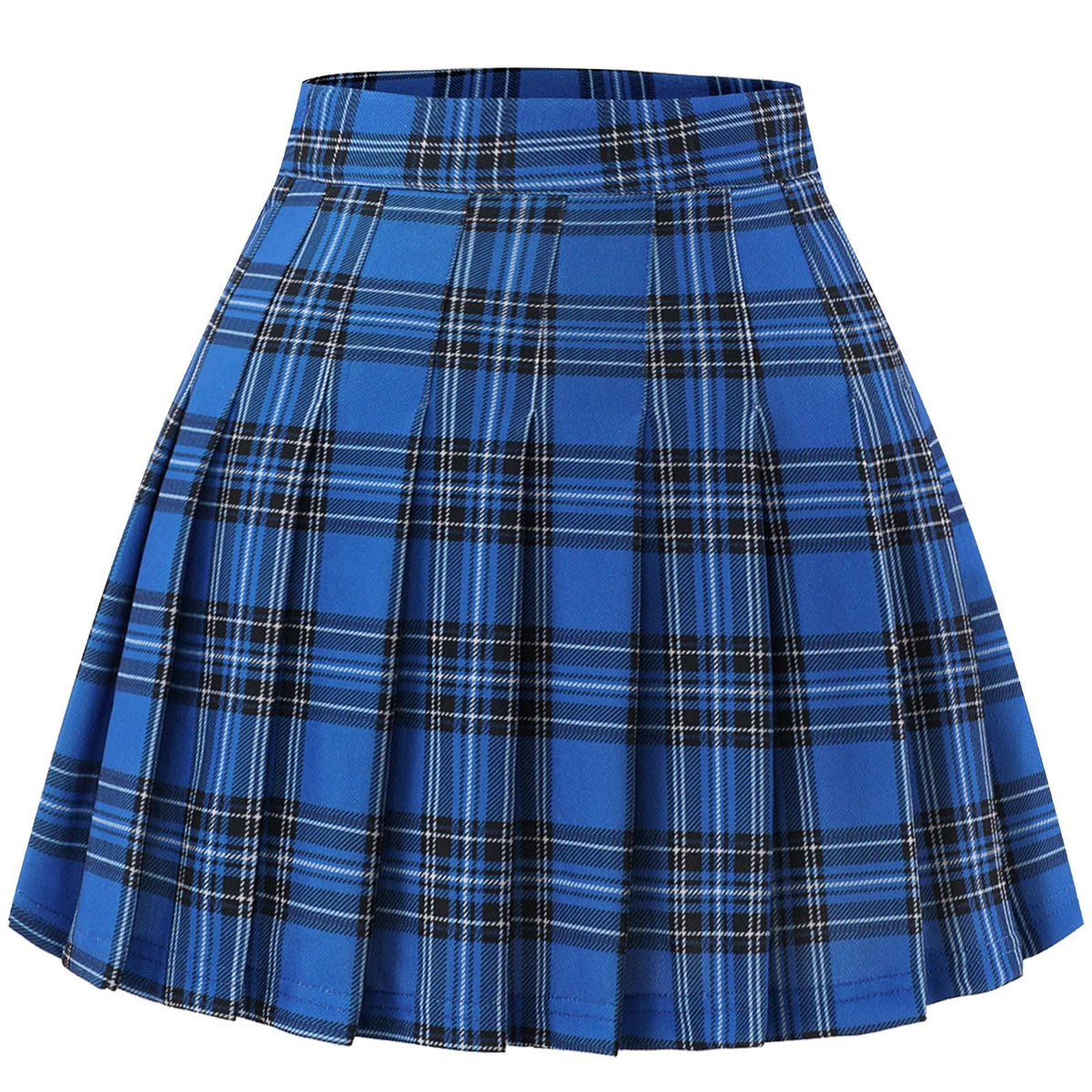 Womens Pleated Skirts High Waist Mini Tennis Skater Skirt