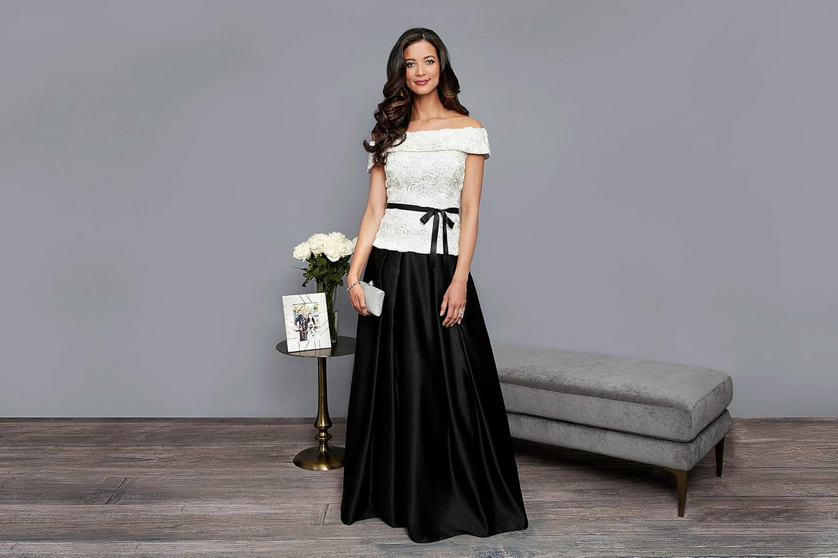 Alex Evenings Women's Full Length Formal Maxi Skirt, Perfect for Special Evening to Party Guest (Petite and Regular Sizes)