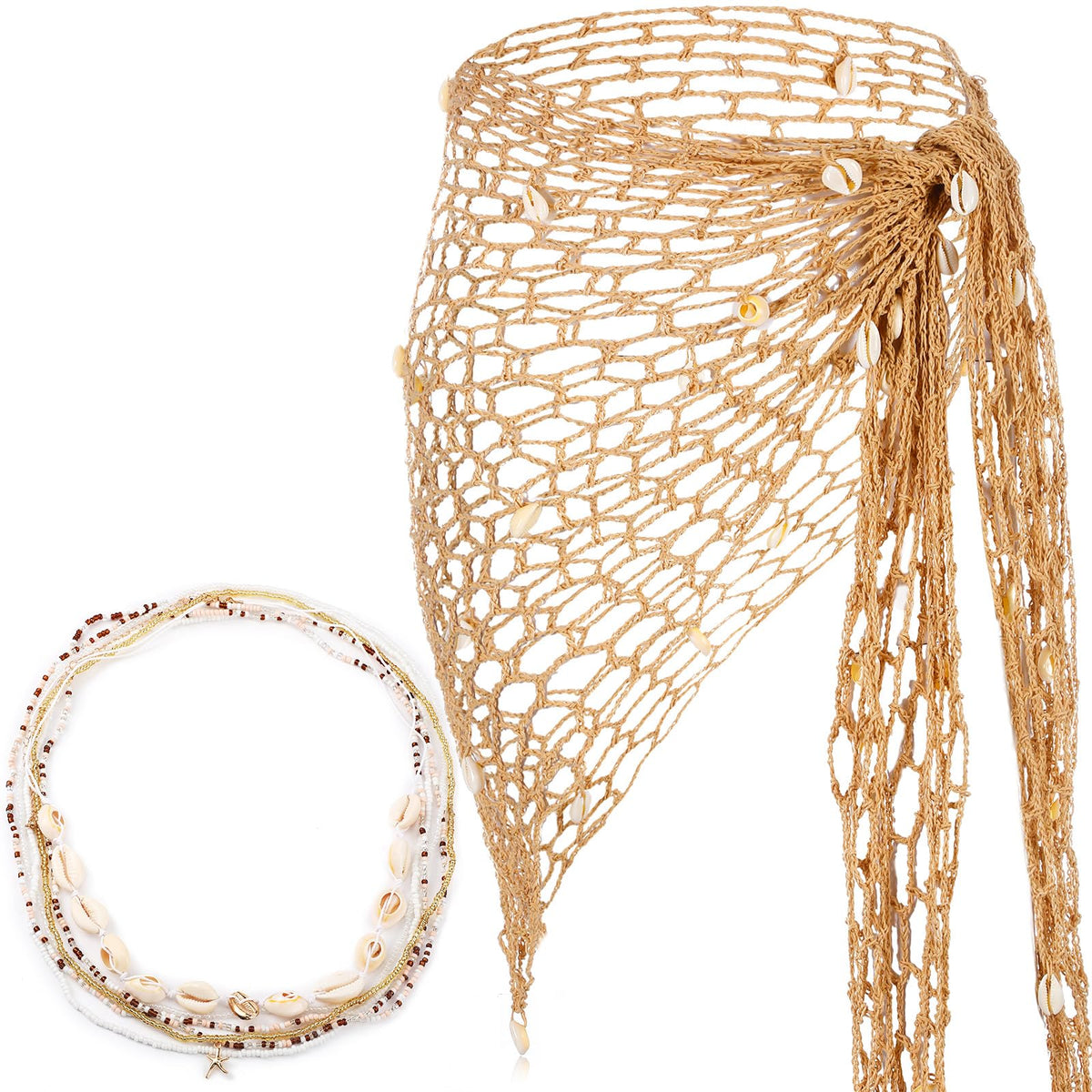 2 Set Halloween Women Mermaid Costume Accessories