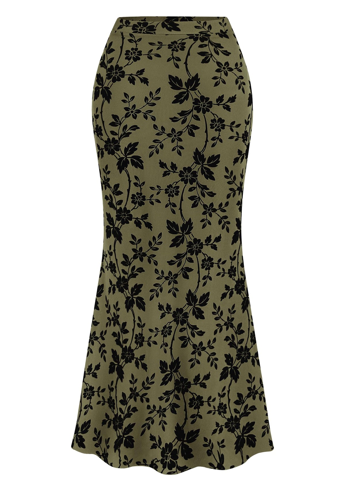BTFBM Womens Floral Mesh Maxi Skirts
