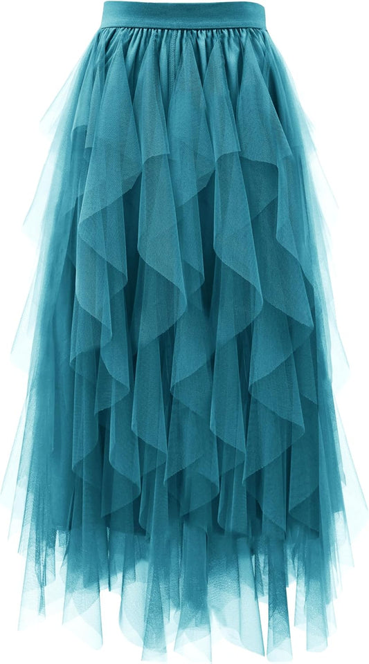 THHGPO Tulle Skirts for Women A Line Fairy Tiered Skirt