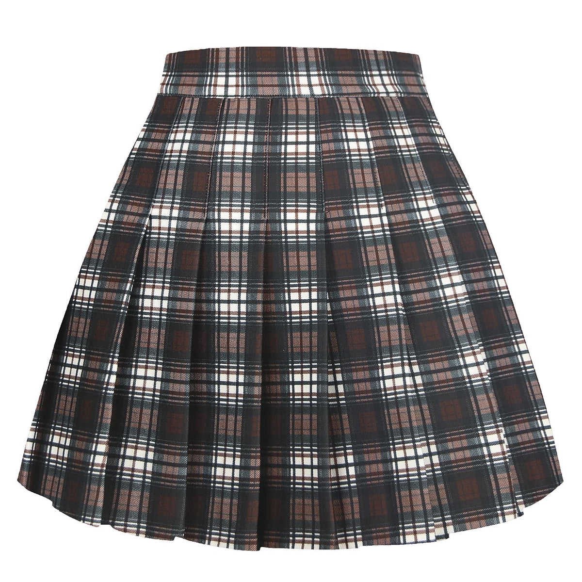 Girstunm Pleated Basic School Uniform Cheerleader Skirts