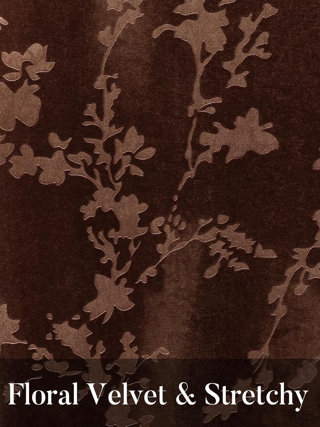 MEROKEETY Women's Fall Floral Velvet Maxi Skirt