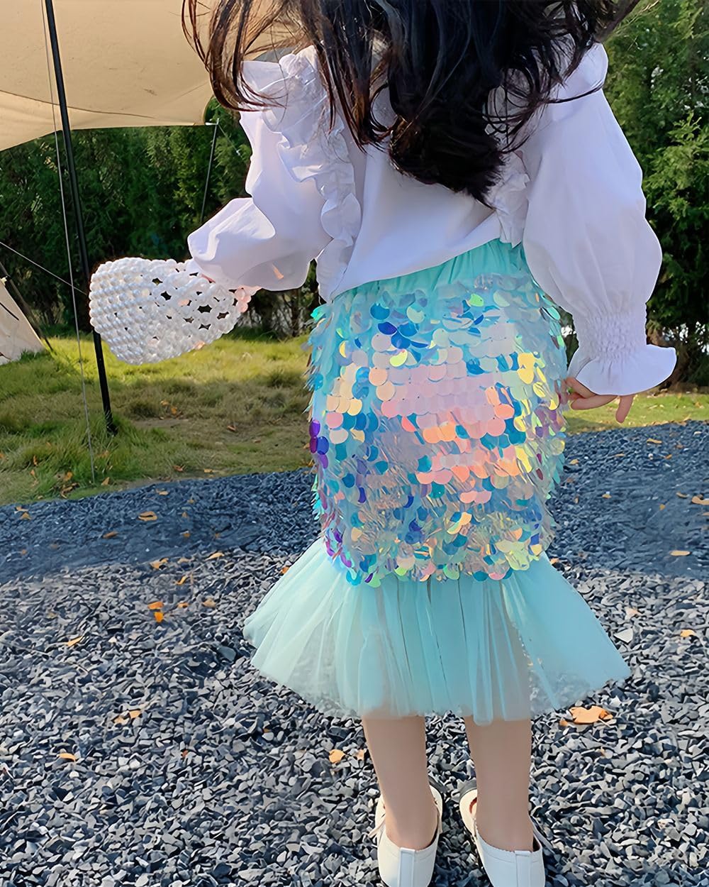 Toddler & Girls Sparkle Sequin Mermaid Skirt