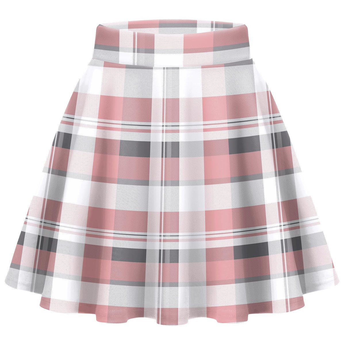 Zeagoo Women's Skirt Basic Mini Skater Skirt 2026 Summer Skirts Stretchable High Waist A-Line Party Club Skirts