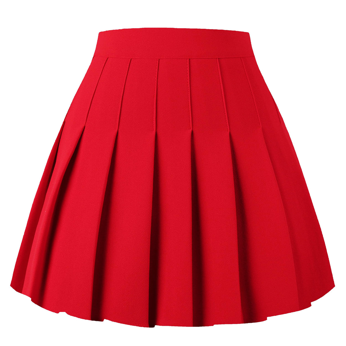 Girstunm Pleated Basic School Uniform Cheerleader Skirts