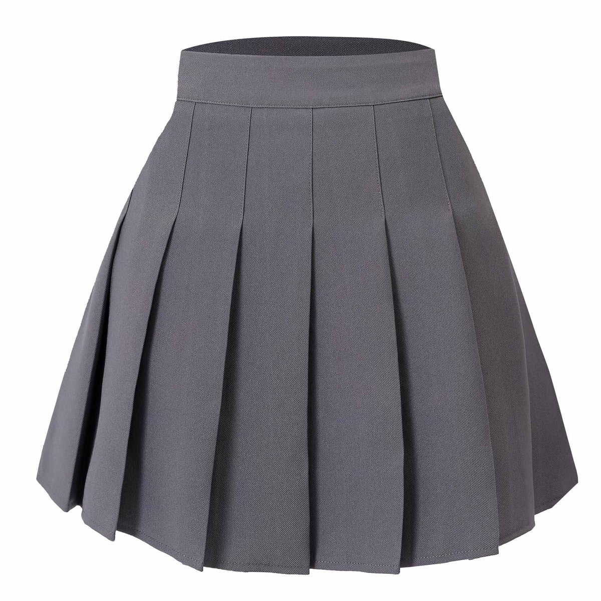 Hoerev Women Girls Short High Waist Pleated Skater Tennis Skirt