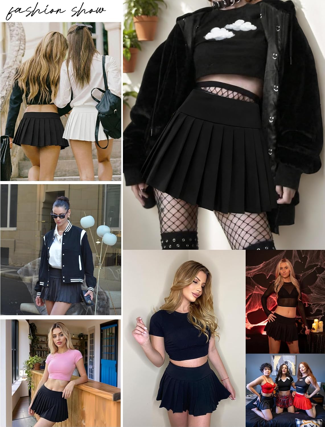 Avidlove Skirts for Women Mini Skirt Casual Pleated Short Skirts