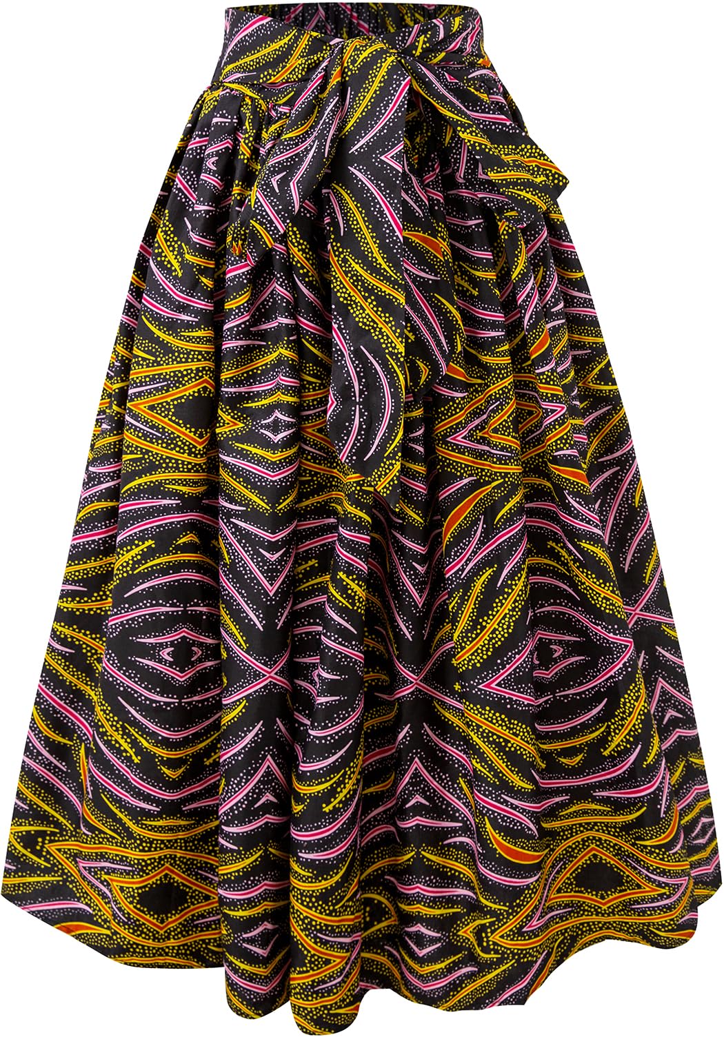 Women African Print Skirt Dutch Ankara Wax Print Full Circle Skirt