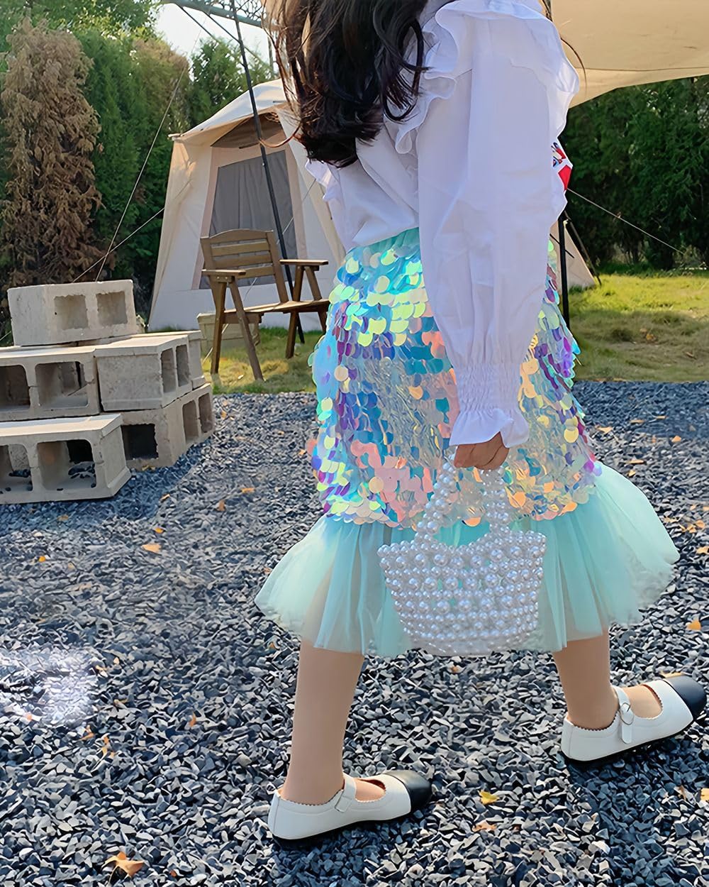 Toddler & Girls Sparkle Sequin Mermaid Skirt