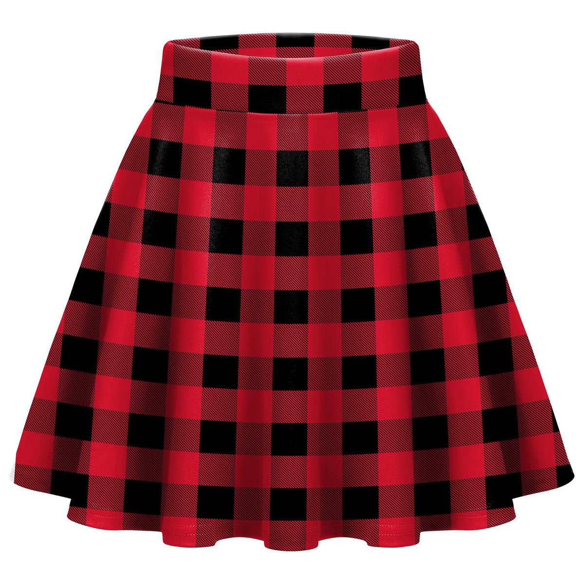 Zeagoo Women's Skirt Basic Mini Skater Skirt 2026 Summer Skirts Stretchable High Waist A-Line Party Club Skirts