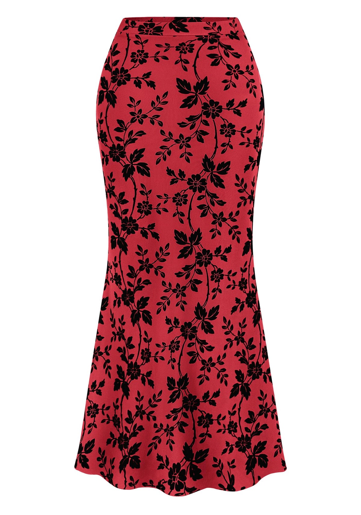 BTFBM Womens Floral Mesh Maxi Skirts