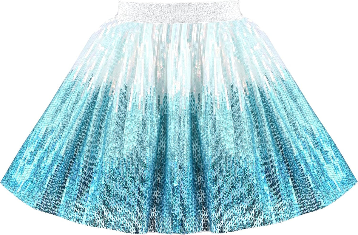 Sunny Fashion Girls Skirt Purple Mermaid Sparkly Sequin Tutu Party Ballet Dance