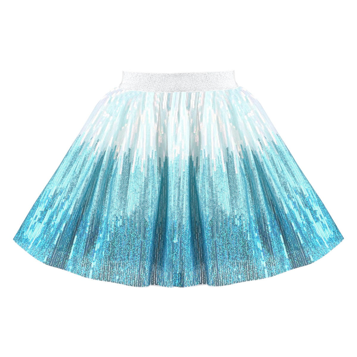 Sunny Fashion Girls Skirt Purple Mermaid Sparkly Sequin Tutu Party Ballet Dance