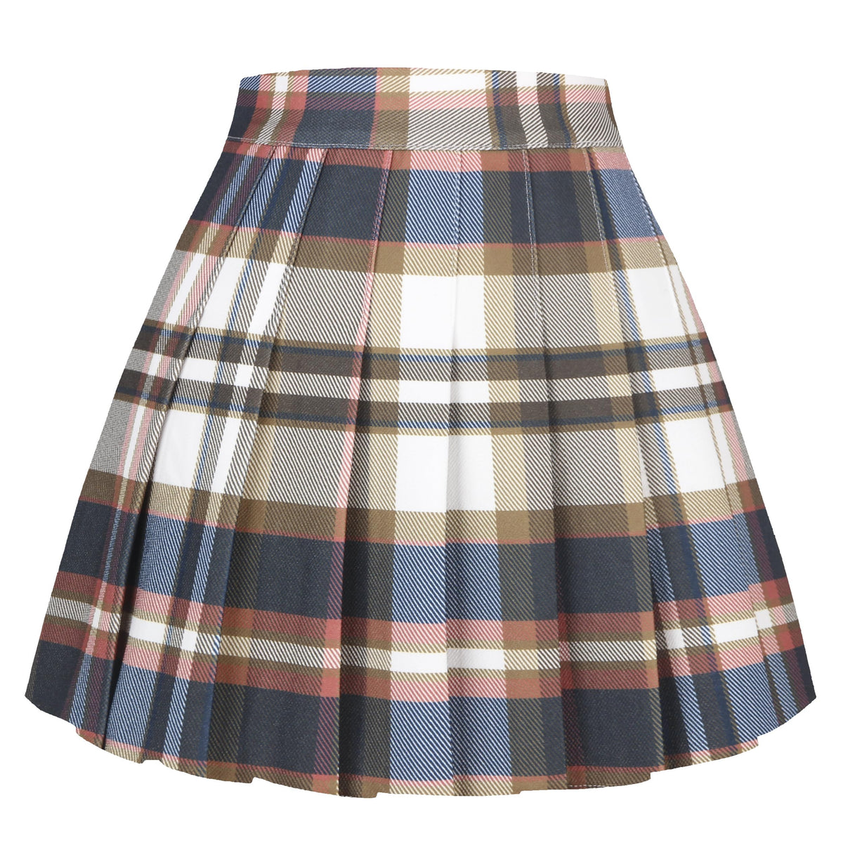 Girstunm Pleated Basic School Uniform Cheerleader Skirts