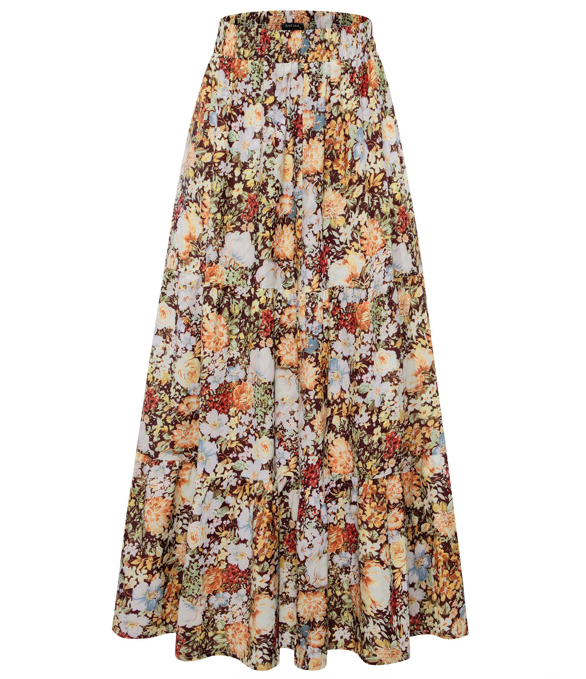 Arolina Maxi Skirts for Women Summer Boho Flowy Tiered Long Beach Skirt